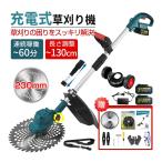 草刈機 充電式 電動草刈り機 刈払機 コードレス式 バッテリー 付き 補助輪 肩掛けベルト 除草機 伸縮式 角度調整 軽量 女性 日本語説明書 替え刃3種類 剪定 雑草