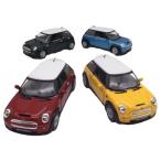 ミニカー　お得な4色コンプリートセット 1/28 ミニクーパー S  BMW ビーエムダブリュー MINI COOPER S プルバック キンスマート おもちゃ