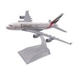 воздушный автобус A380e Millet tsu авиация 16cm подставка имеется самолет модель миниатюра самолет новый товар Дубай UAE интерьер [ мир. крыло 16cm серии ]