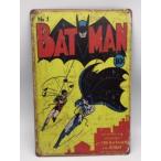 送料無料 バットマン コミック 第1巻 金属製 メタルサインプレート BATMAN DCコミック アメコミ 看板 ブリキ アンティーク ガレージ インテリア