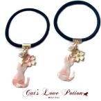 猫ヘアアクセサリーべっ甲風桜猫パー...