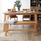 ダイニングテーブルセット 4人 おしゃれ ベンチ 天然木 チェア ダイニングテーブル 4点 5点 テーブル 幅140cm 木製