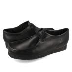 CLARKS WALLABEE クラークス ワラビー メンズ カジュアル シューズ モカシン BLACK LEATHER ブラック レザー 26155514