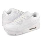 ショッピングエアマックス 【キッズサイズ】【16.0〜22.0cm】 NIKE AIR MAX 90 LTR PS ナイキ エア マックス 90 レザー PS WHITE/METALLIC SILVER cd6867-100