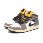 NIKE AIR JORDAN 1 MID SE ナイキ エア ジョーダン 1 ミッド SE メンズ WHITE/OIL GREY/CAVE STONE/DARK SULFUR ブラウン HQ2011-100