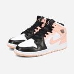 【25,000円均一SALE】 NIKE AIR JORDAN 1 MID GS ナイキ エア ジョーダン 1 ミッド GS レディース WHITE/BLACK/CRIMSON TINT ピンク 554725-133