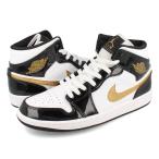 ショッピングジョーダン NIKE AIR JORDAN 1 MID SE ナイキ エア ジョーダン 1 ミッド SE BLACK/METALLIC GOLD/WHITE 852542-007