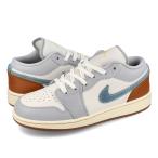 NIKE AIR JORDAN 1 LOW SE GS 【DENIM】 ナイキ エア ジョーダン 1 ロー SE GS レディース PHANTOM/COCONUT MILK/AMBER BROWN グレー FZ5046-041