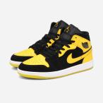 NIKE AIR JORDAN 1 MID SE ナイキ エア ジョーダン 1 ミッド SE メンズ BLACK/VARSITY MAIZE/WHITE ブラック HJ6654-071