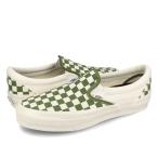 ショッピングSlip VANS SLIP-ON REISSUE 98 バンズ スリッポン リイシュー 98 メンズ レディース LX CHECKERBOARD PESTO ブラウン VN000CSECIB