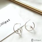 シルバー925 タブルフープ ピアス