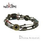 Yahoo! Yahoo!ショッピング(ヤフー ショッピング)メール便送料無料！Wakami（ワカミ）ワックスブレスレット「Dream Bracelet」ドリームブレスレット【ワックスコード/ロングブレスレット】