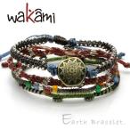 Yahoo! Yahoo!ショッピング(ヤフー ショッピング)メール便送料無料★Wakami（ワカミ）ワックスブレスレット◆「Earth Bracelet」アースブレスレット4【ユニセックス/アクセサリー/正規品/夏/サマー/ミサンガ】