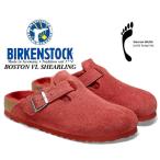 ショッピングビルケン ビルケンシュトック ボストン シアリング ナロー BIRKENSTOCK BOSTON VL/SHEARLING NARROW FIT SIENNA RED 1025669 レディース スエードレザー シエナレッド