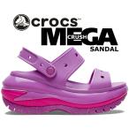 ショッピング厚底 サンダル クロックス クラシック メガクラッシュ サンダル crocs CLASSIC MEGA CRUSH SANDAL BUBBLE 207989-6wq 厚底 サンダル レディース