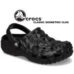 ショッピングジビッツ クロックス クラシック ジオメトリック クロッグ crocs CLASSIC GEOMETRIC CLOG BLACK 209563-001 NOIR ブラック サンダル ミュール ノワール