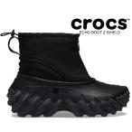 クロックス エコー ブーツ ゼット シールド crocs ECHO BOOT Z SHIELD BLACK 210315-001 ブラック レイン ブーツ 耐水 防水