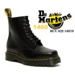 ドクターマーチン 1460 ベックス スクエア 8ホール ブーツ Dr.Martens 1460 BEX SQUARED POLISHED SMOOTH BLACK 27886001 ブラック 厚底 スクエアトゥ