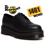 ショッピングドクターマーチン ドクターマーチン ヴィーガン 1461 クアッド モノブラック 3 アイ シューズ Dr.Martens VEGAN 1461 QUAD MONO 3EYE BLACK 30651001 FELIX RUB OFF 厚底 3ホール