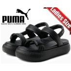 ショッピングスウェード プーマ ウィメンズ スウェード マユ サマー サンダル PUMA SUEDE MAYU SUMMER WNS PUMA BLACK-COOL DARK GREY 383379-06 レディース ブラック EVA 厚底ソール