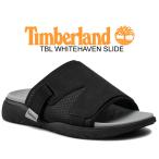 ティンバーランド TBL ホワイトヘブン スライド Timberland TBL WHITEHAVEN SLIDE BLACK LEATHER TB0A2AE6015 コンフォートサンダル メンズ a2ae6 ブラック