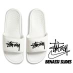 ショッピングベナッシ ナイキ ベナッシ ステューシー NIKE BENASSI STUSSY sail/black dc5239-100 セイル ホワイト ブラック 刺繍