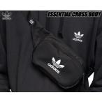 アディダス オリジナルス デイリーバッグ adidas ESSENTIAL CROSSBODY BAG BLACK dv2400 FUA28 ボディバッグ ウエストバッグ ポーチ ブラック クロスボディ