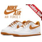 ショッピングエアフォース ナイキ エアフォース 1 BG NIKE AIR FORCE 1 BG white/desert ochre fj0706-100 レディース ボーイズ ガールズ ホワイト デザート オークル ブラウン AF1