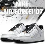 ナイキ ウィメンズ エア フォース 1 07 ミニ ジュエル ホワイト ブラック ゴールド NIKE WMNS AIR FORCE 1 07 MINI JEWEL wht/blk-metallic gold ib6543-101