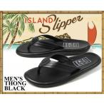 アイランドスリッパ　ISLAND SLIPPER THONG BLACK　SANDAL PB202 / BLACK メンズ サンダル トングサンダル ビーチサンダル レザーサンダル メイド・イン・ハワイ