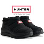 ショッピングハンター ハンター ユニセックス パフド トラベル フロー トレーナー HUNTER PUFFED TRAVEL FLOW TRAINER BLACK uff7002nyl-blk ブラック 耐水 暖 ダウン シューズ
