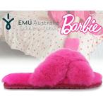 エミュ オーストラリア × バービー メイベリー ファーサンダル EMU Australia BARBIE MAYBERRY BARBIE PINK/ROSE w12900 バービーピンク ローズ コラボ