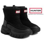 ショッピングOUTDOOR ハンター ウィメンズ ワンダラー ブークレ ショート スノー ブーツ HUNTER WOMENS WANDERER LACE UP OUTDOOR BOOT BLACK wfs2226wad-blk 撥水 フリース 保温