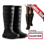 ハンター イントレピッド インシュレイティド トール スノー ブーツ HUNTER WOMENS INTREPID TALL SNOW BOOT BLACK wft2108wwu-blk レディース ブラック ダウン