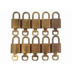 10点セット ルイ ヴィトン カデナ パドロック 南京錠 ゴールド 鍵付き 鍵 カギ メタル LV K004 LOUIS VUITTON