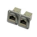RJ45カプラインラインカプラCAT.A6。ウォールプレート用イーサネットケーブル延長アダプタメス - メス（F/F）（2パック）