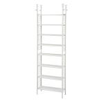  гора .(YAMAZEN) открытый стеллаж (.. обивка ) тонкий ширина 63× глубина 25× высота 209-282cm полки доска выдерживаемая нагрузка 10kg полки доска. высота . изменение ...