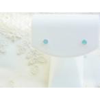 プラチナ900　パライバトルマリン　一粒ピアス