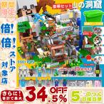 マインクラフト 山の洞窟 The Mountain Cave マイクラ 豪華セット レゴブロック交換品子供  収納ケース付き 知育玩具 DIY 誕生日 創造力 プレゼント