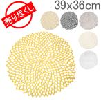 【並行輸入品】 在庫限り チルウィッチ Chilewich ランチョンマット プレスド ダリア フローラル 39×36cm ラウンド 100142