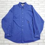  рубашка с длинным рукавом Tommy Hilfiger б/у одежда синий 17 1/2 34-35 XL размер соответствует 90 годы TOMMY HILFIGER