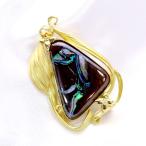 Yahoo! Yahoo!ショッピング(ヤフー ショッピング)ボルダーオパール 虹色の雄大さ K18 ブローチ等 立体的な抑揚のK18フレーム /多彩（マルチ）/中古/届5 ギフト プレゼント