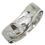 Yahoo! Yahoo!ショッピング(ヤフー ショッピング)ダイヤモンド リング/指輪 0.16カラット プラチナ900 PT900 肉厚 緩やかなカーヴ /白・透明（ホワイト）/中古/届5