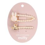 ミッフィー MFヘアクリップ パール 2個セット 結婚式 パーティ ヘアクリップ ヘアアクセ