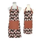 ☆ ブラック ☆ 子供用 エプロン おしゃれ 通販 ナチュラル 安く て かわいい 親子 ペアルック レディース ショート丈 大人 可愛い ワンピ