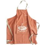 ショッピングエプロン ☆ レトロナポリタンOR エプロン おしゃれ ナチュラル 通販 かわいい レディース メンズ シンプル デザイン ロゴ 胸当てエプロン 前結び