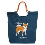 ショッピングトートバック ☆ シバイヌ ☆ アニマル刺繍コードトート トートバッグ 刺繍 アニマル トートバック 手提げ トート マザーズバッグ マザーズバック