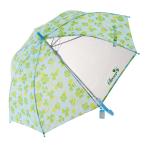 Yahoo! Yahoo!ショッピング(ヤフー ショッピング)☆ 1307.クローバースカイブルー 傘 子供 ジャンプ傘 50cm 通販 傘 子ども用 キッズ 女の子 女児 1コマ 透明窓付き グライファイバー骨 丈