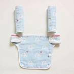 ☆ ブルー×エレファント 抱っこ紐 よだれカバー 通販 抱っこひも 3点セット 男の子 女の子 ガーゼ おしゃれ かわいい 出産準備 ベビー用