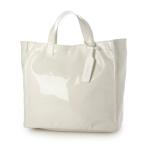 ☆ ホワイト ☆ cachecache カシュカシュ ソフトエナメルショッパーバッグ cachecache カシュカシュ トートバッグ エナメル トートバック